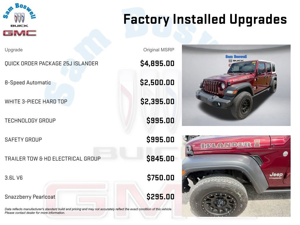 Used 2021 Jeep Wrangler Unlimited Islander AWD/4WD image 3