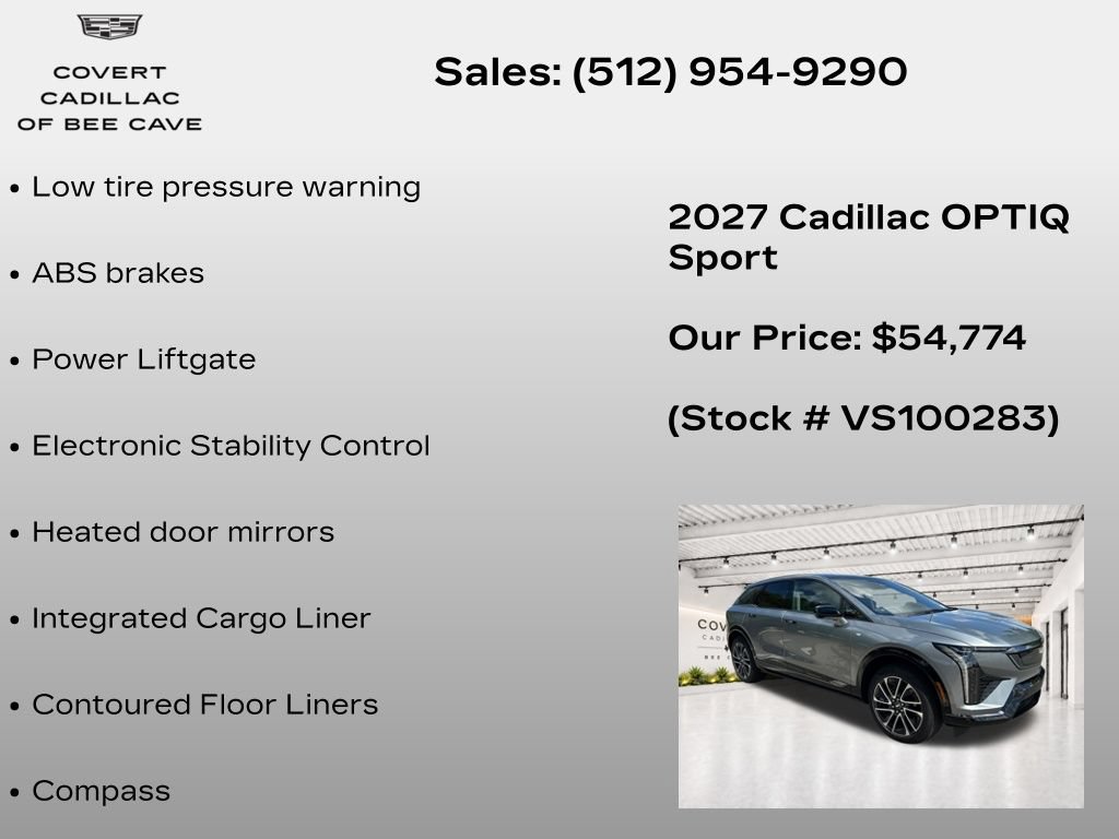 New 2027 Cadillac Optiq Sport RWD image 14