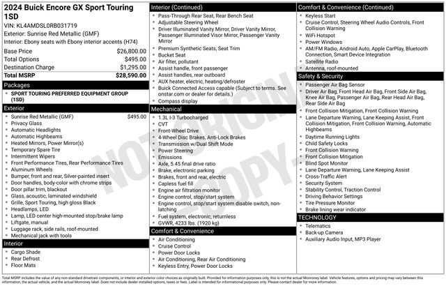 Certified 2024 Buick Encore GX Sport Touring image 26