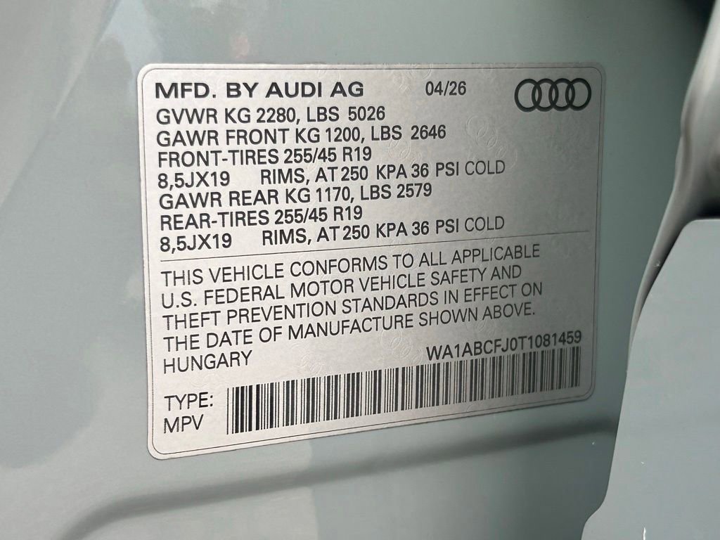 New 2026 Audi Q3 quattro 2.0T AWD/4WD image 55