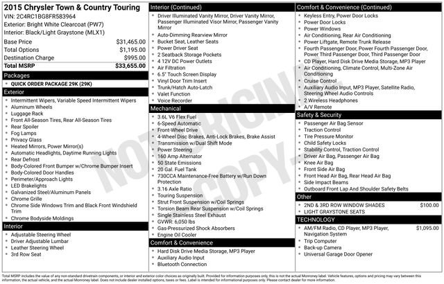 Used 2015 Chrysler Town & Country Touring image 5