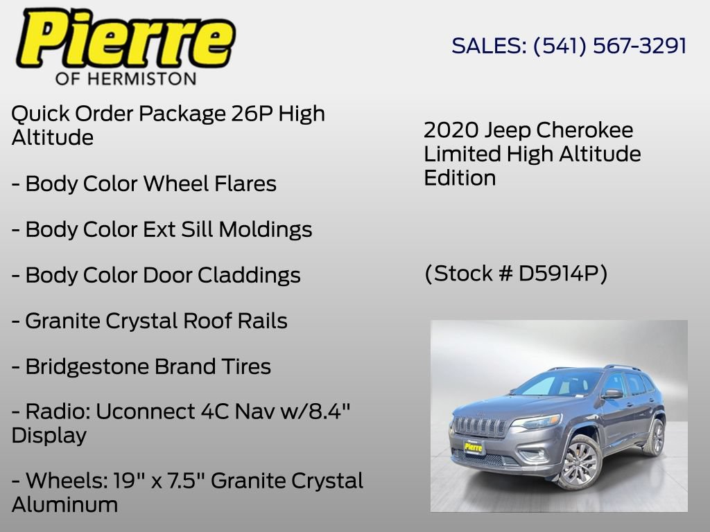 Used 2020 Jeep Cherokee High Altitude AWD/4WD image 12
