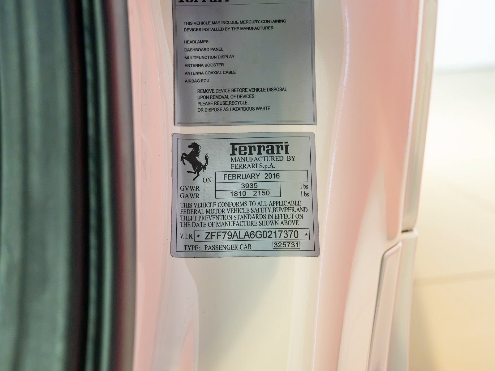Certified 2016 Ferrari 488 GTB RWD image 26