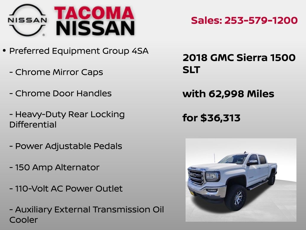 Used 2018 GMC Sierra 1500 SLT w/ SLT Premium Package image 9