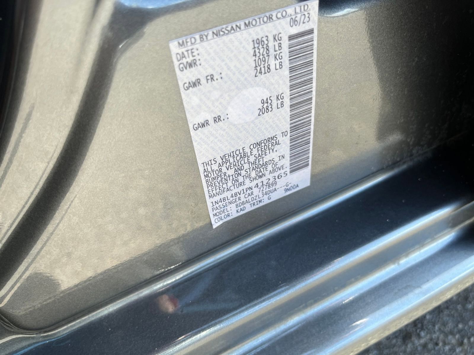 Used 2023 Nissan Altima 2.5 S FWD image 28