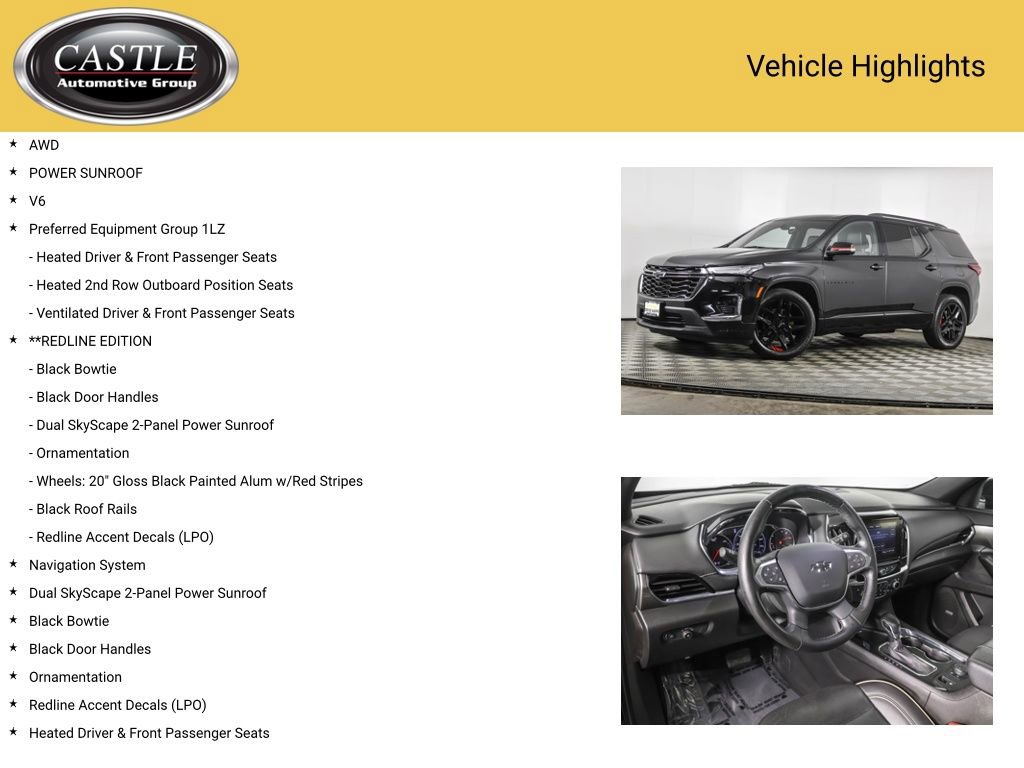 Used 2023 Chevrolet Traverse Premier w/ Redline Edition AWD/4WD image 3