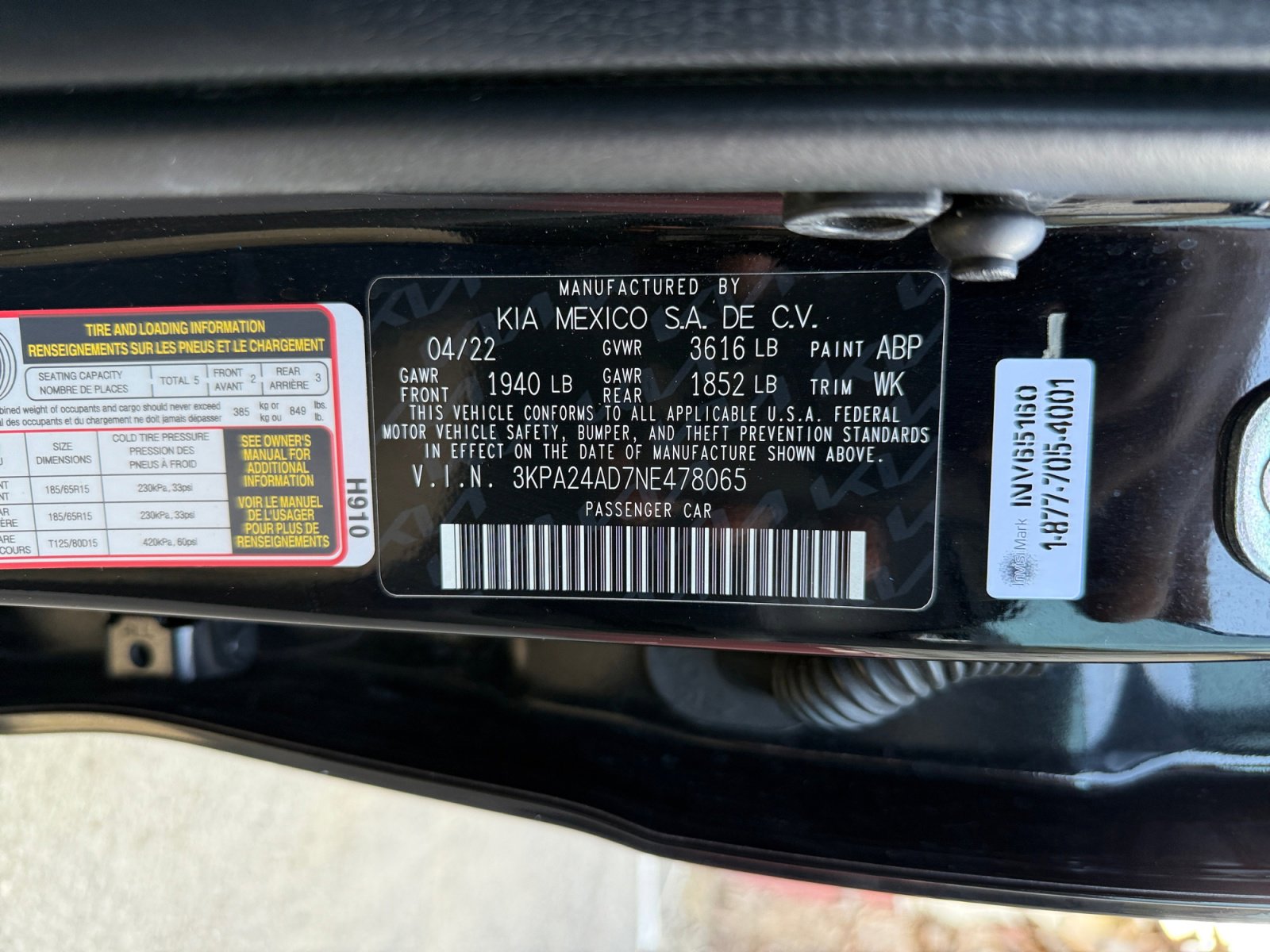 Used 2022 Kia Rio S FWD image 23