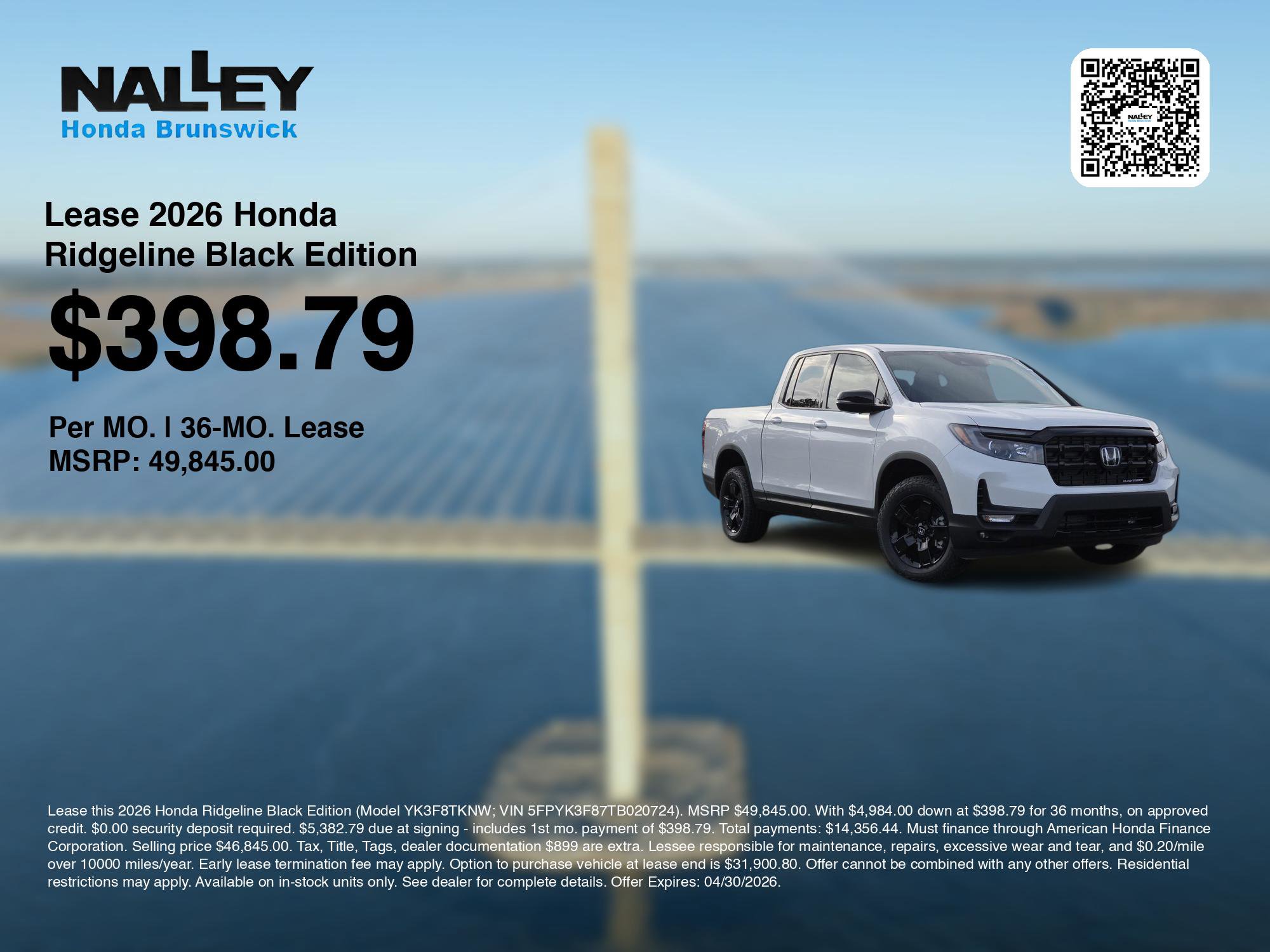 New 2026 Honda Ridgeline Black Edition image 3