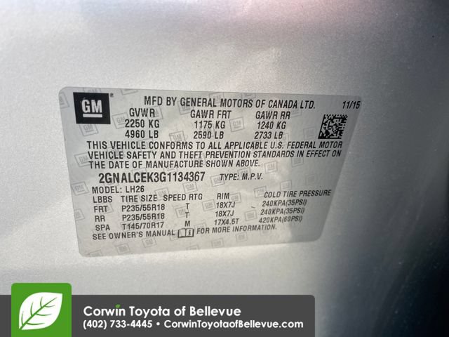 Used 2016 Chevrolet Equinox LT w/ Convenience Package FWD image 36