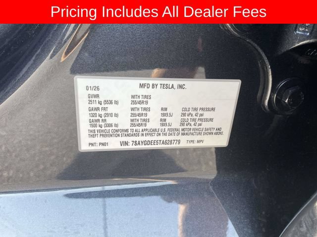 Used 2026 Tesla Model Y Long Range AWD/4WD image 38