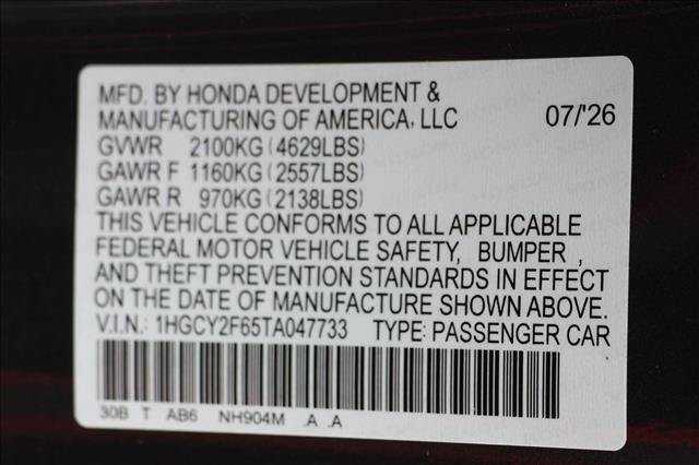 New 2026 Honda Accord EX-L image 25