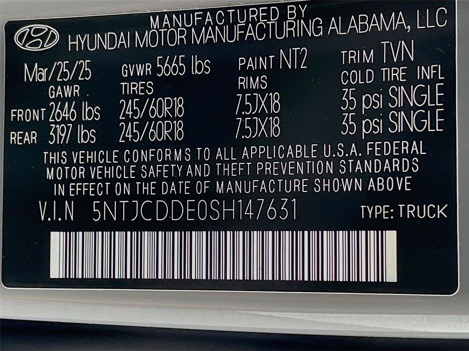 Certified 2025 Hyundai Santa Cruz SEL AWD/4WD image 34