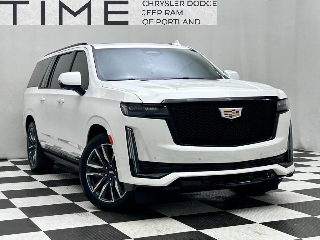 Used 2022 Cadillac Escalade ESV Sport Platinum w/ Heavy-Duty Trailer Package AWD/4WD image 1
