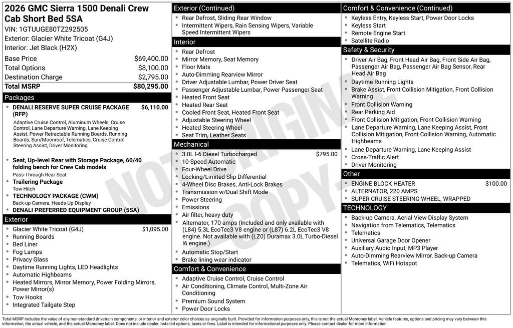 New 2026 GMC Sierra 1500 Denali AWD/4WD image 45