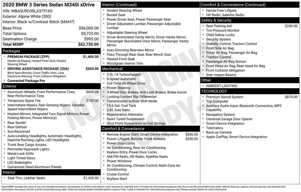 Used 2020 BMW M340i xDrive w/ Premium Package image 7