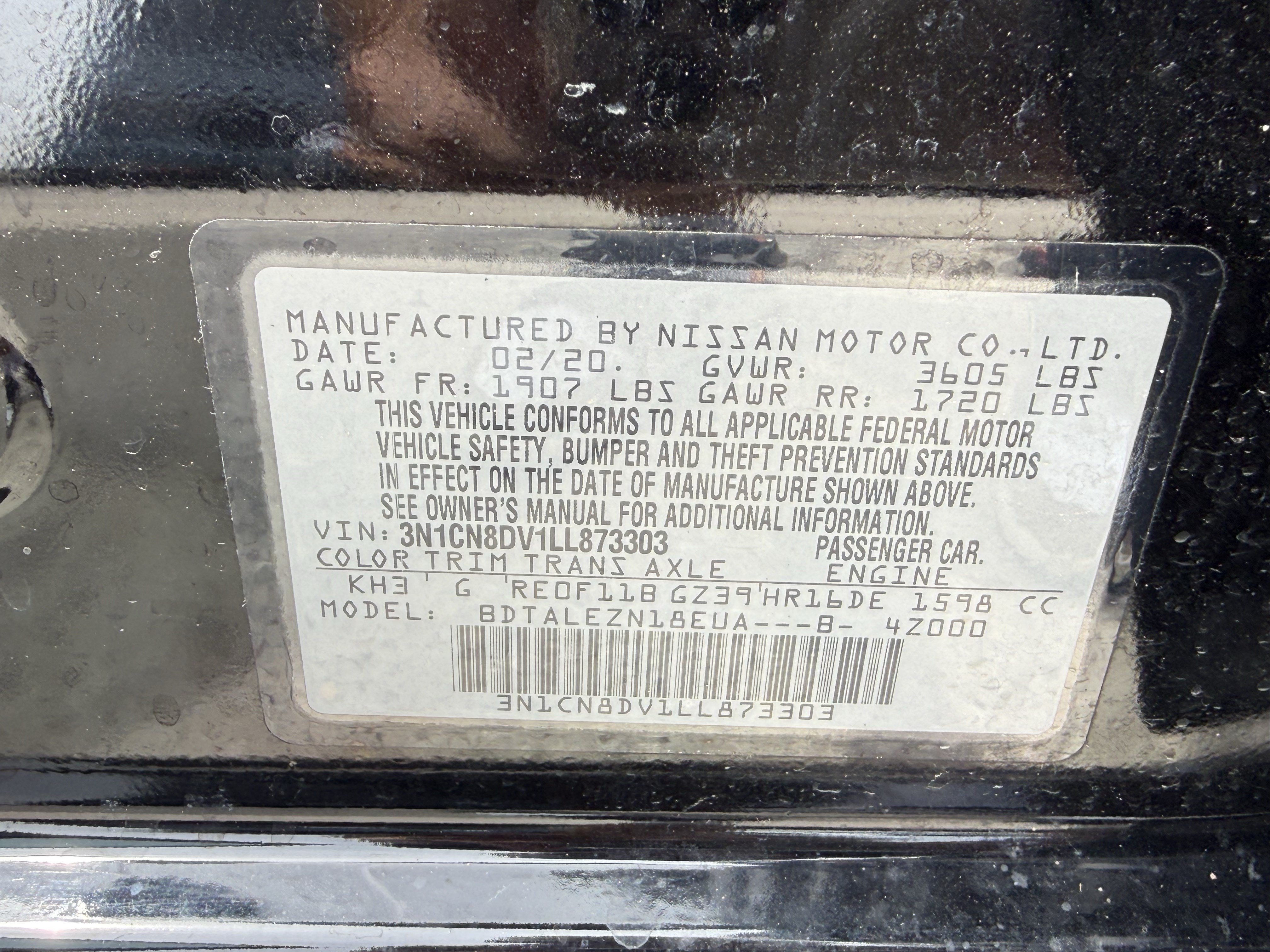 Used 2020 Nissan Versa S FWD image 31