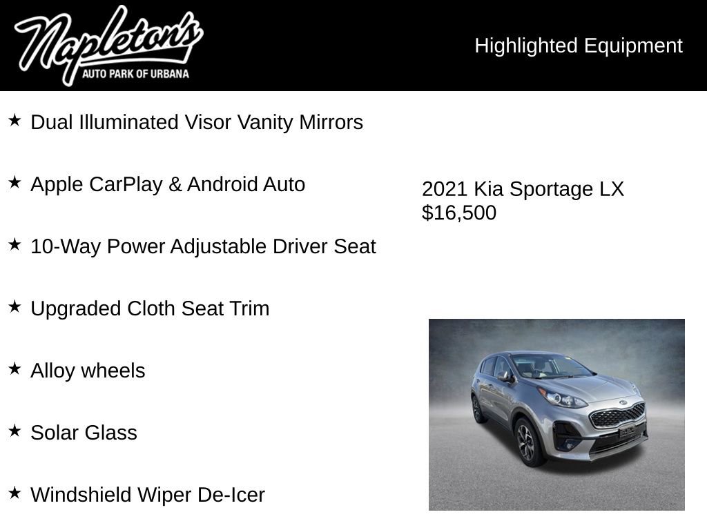 Used 2021 Kia Sportage LX w/ LX Fwd Popular Package image 7