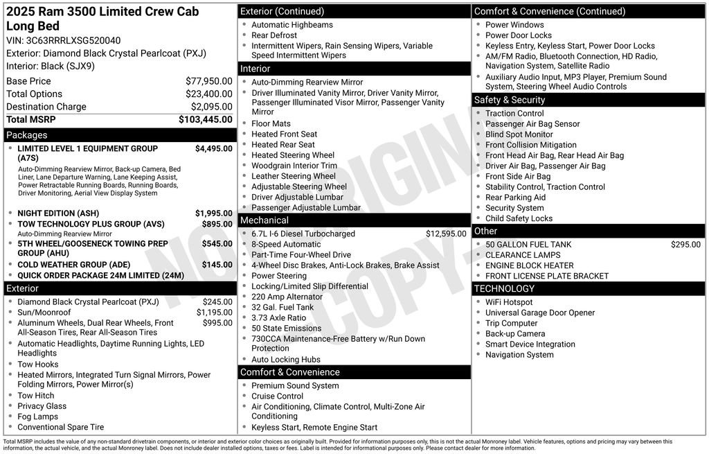 Used 2025 RAM 3500 Limited image 46
