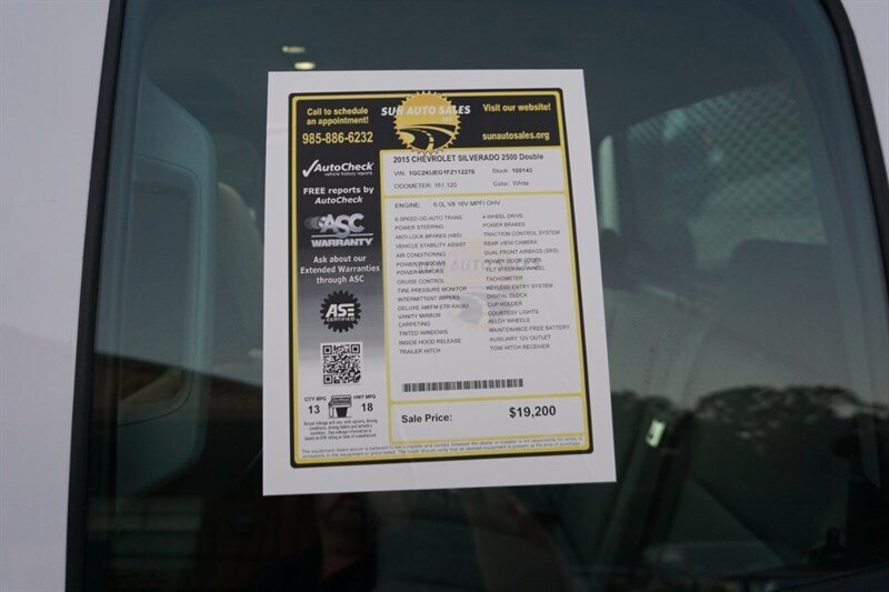 Used 2015 Chevrolet Silverado 2500 W/T w/ WT Fleet Convenience Package AWD/4WD image 41