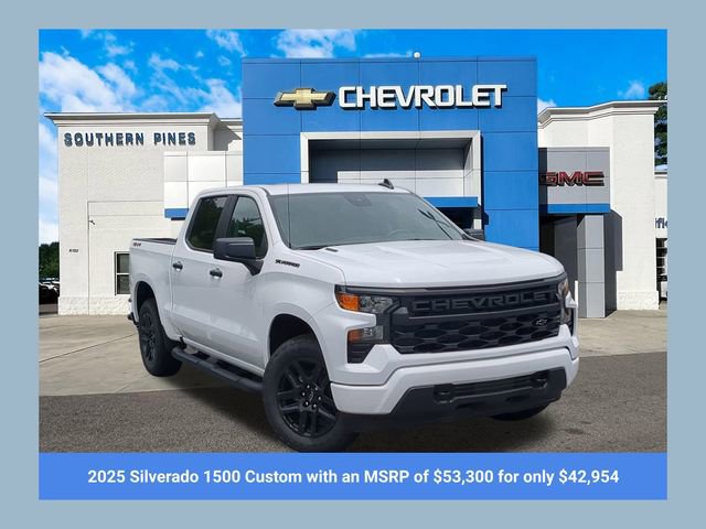 New 2025 Chevrolet Silverado 1500 Custom w/ Turbomax Blackout Package