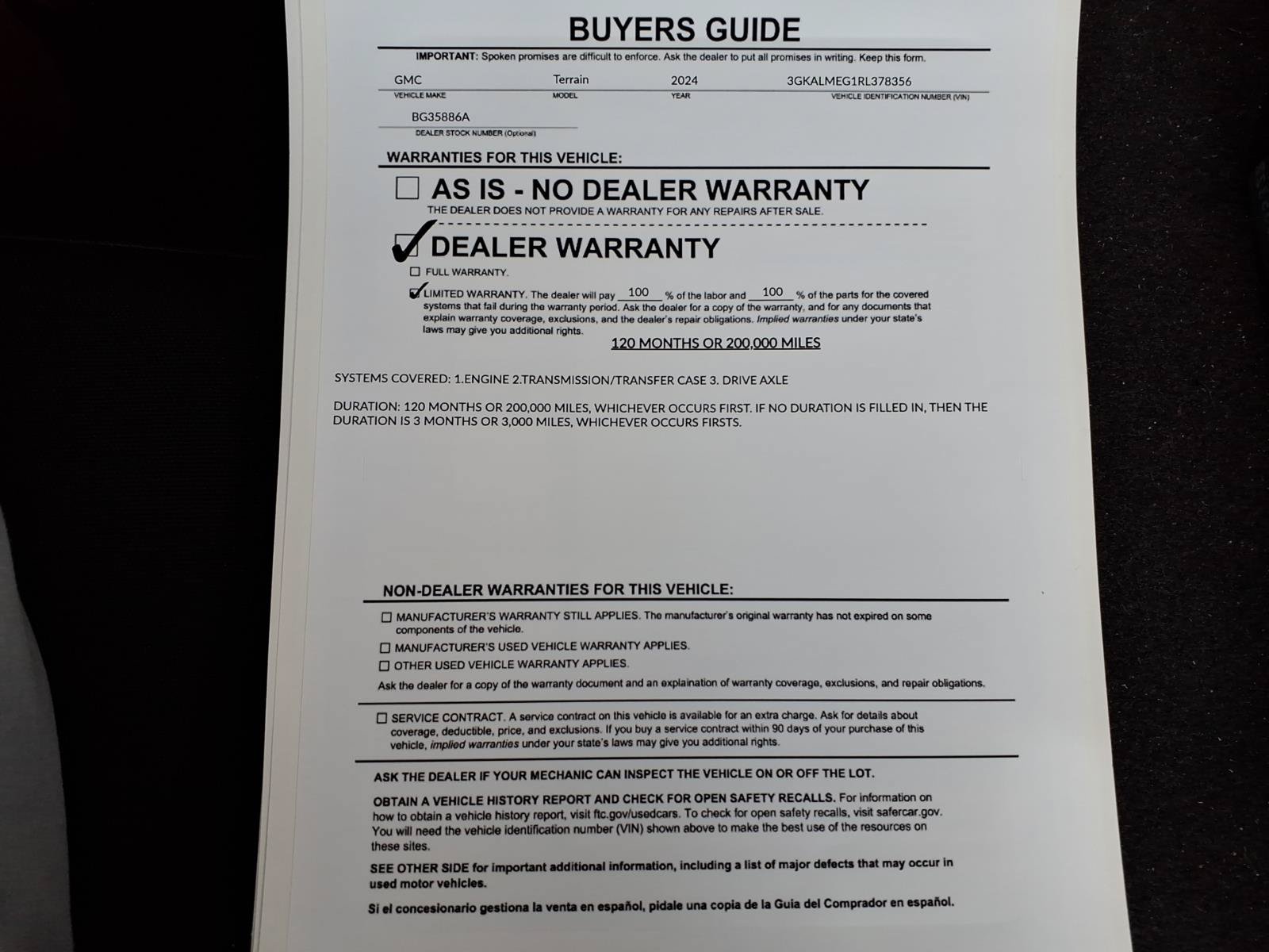 Used 2024 GMC Terrain SLE FWD image 35