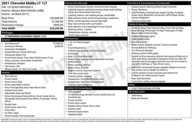 Used 2021 Chevrolet Malibu LT image 43