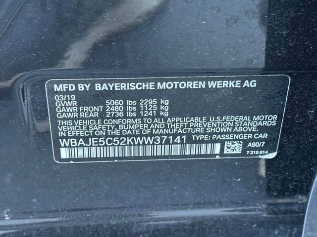 Used 2019 BMW 540i w/ Convenience Package image 39