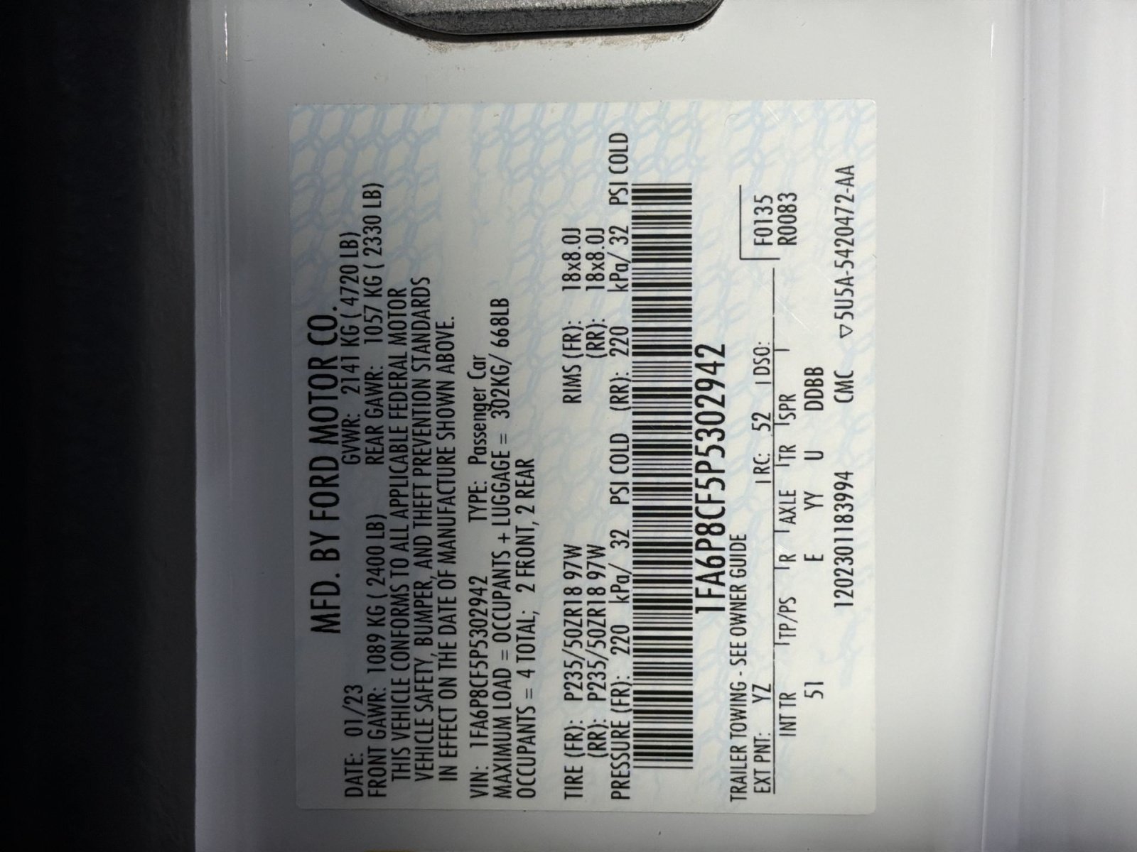 Used 2023 Ford Mustang GT Premium w/ Equipment Group 401A RWD image 38