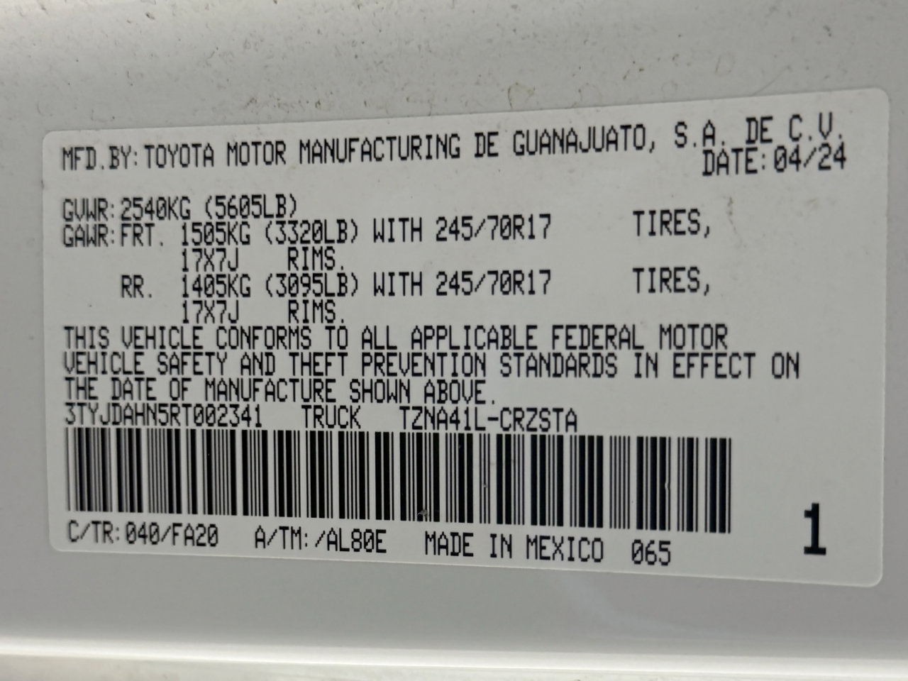 Used 2024 Toyota Tacoma SR image 27