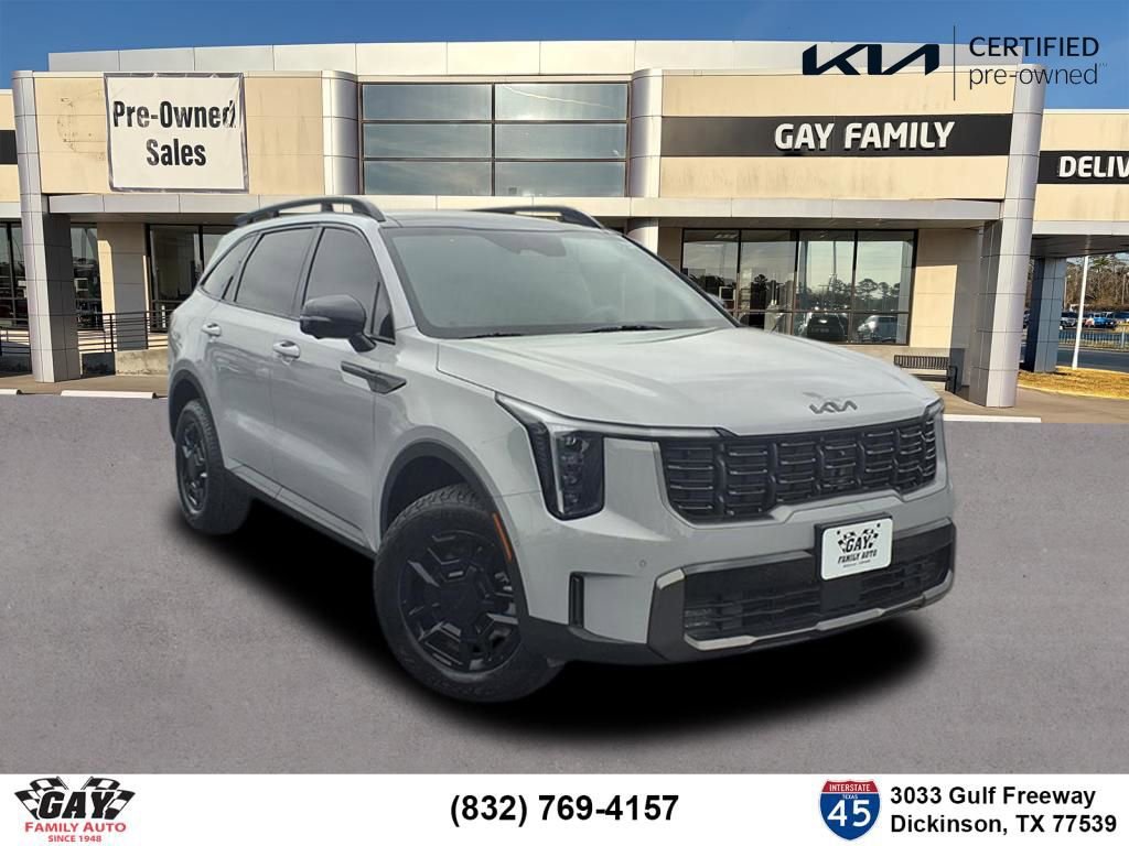 Certified 2025 Kia Sorento SX Prestige w/ Olive Brown Leather Package 360° Tour