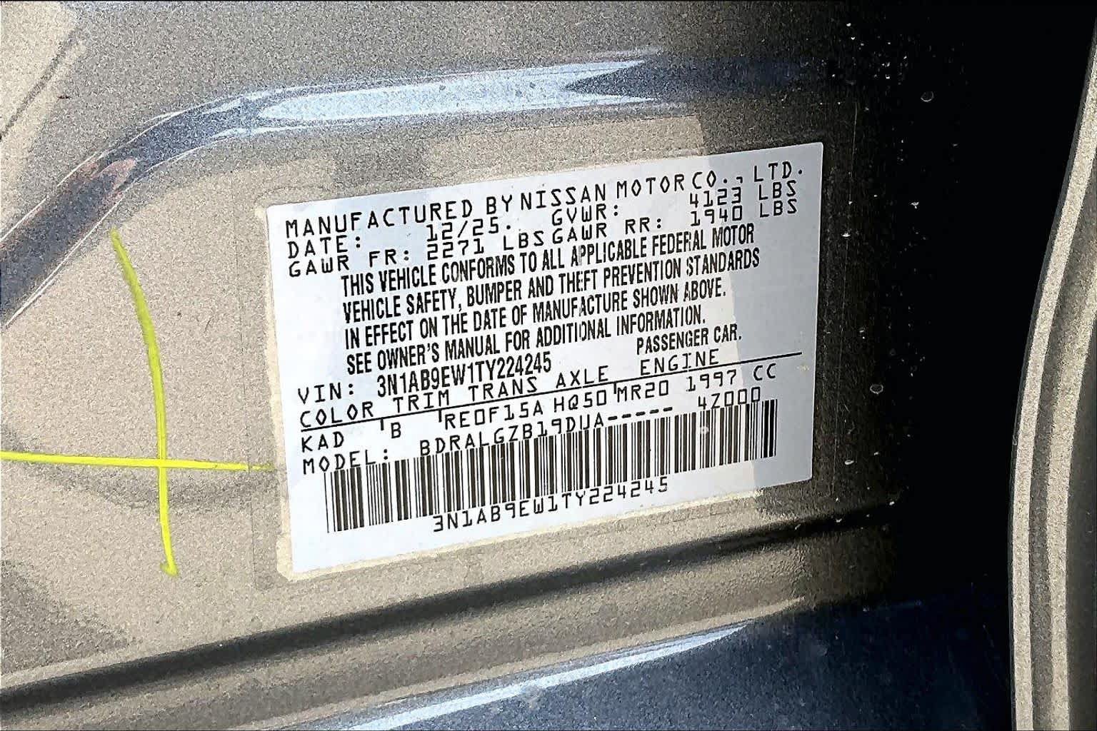 New 2026 Nissan Sentra SL w/ Floor Mat Package FWD image 17