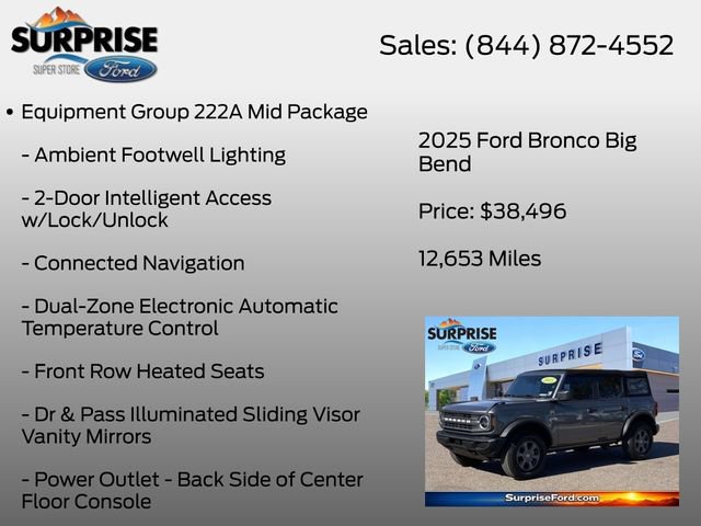 Certified 2025 Ford Bronco Big Bend AWD/4WD image 7