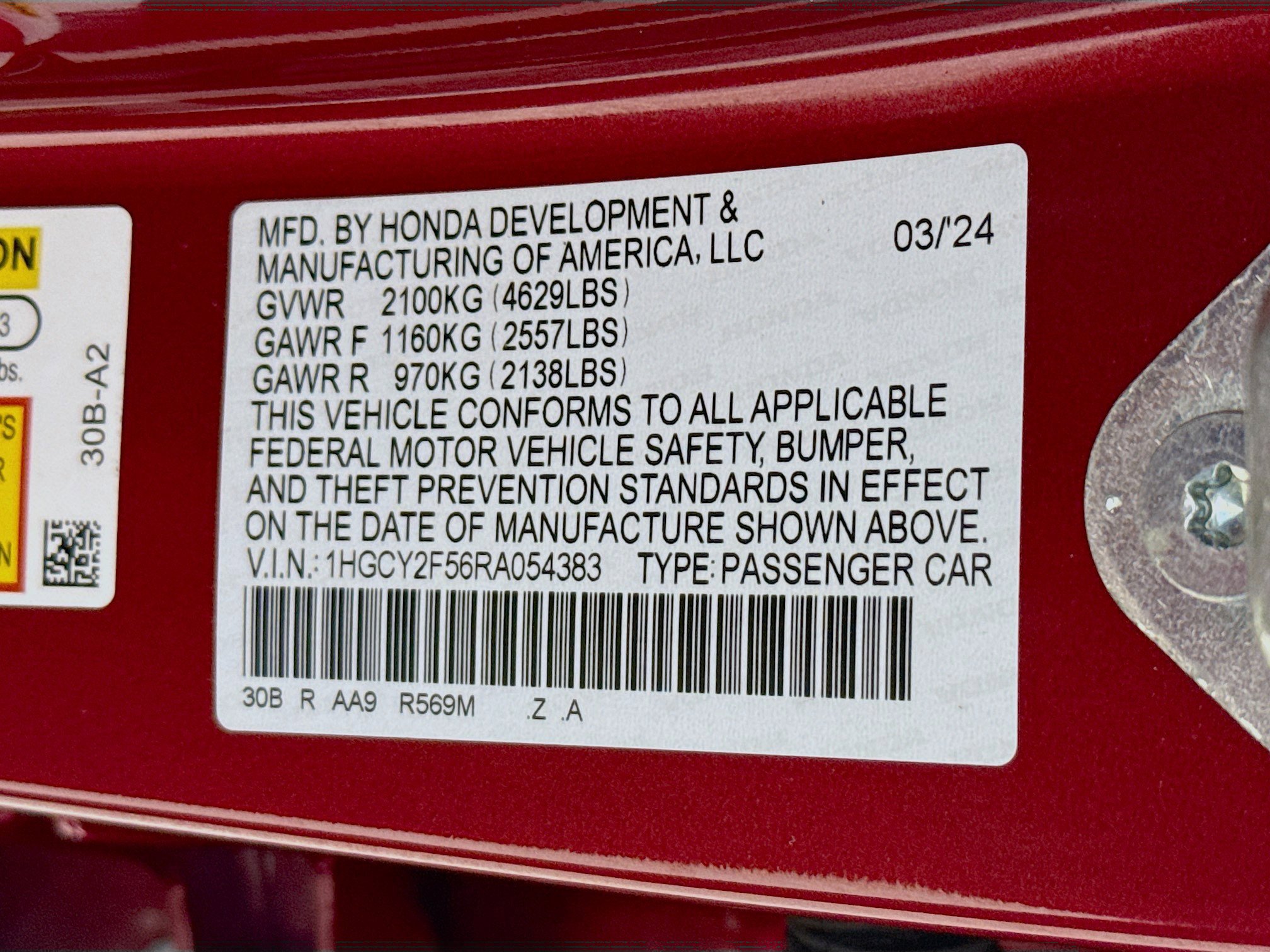 Certified 2024 Honda Accord Sport image 35