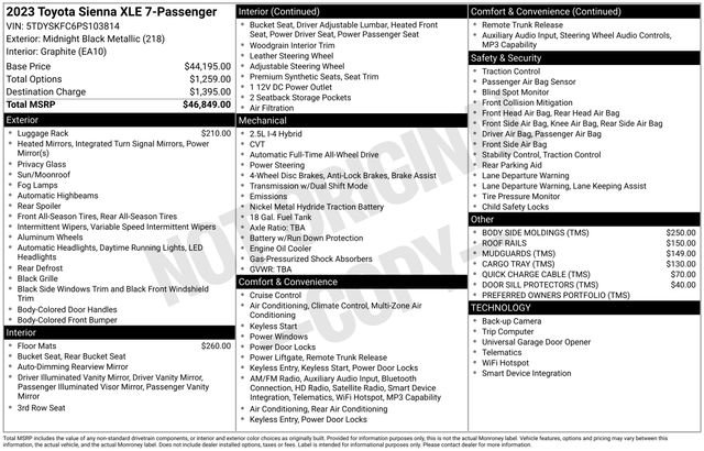 Used 2023 Toyota Sienna XLE image 35