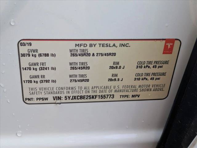 Used 2019 Tesla Model X 75D AWD/4WD image 26