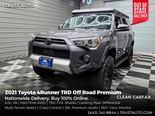 Used 2021 Toyota 4Runner TRD Off-Road Premium w/ Moonroof Package AWD/4WD image 1