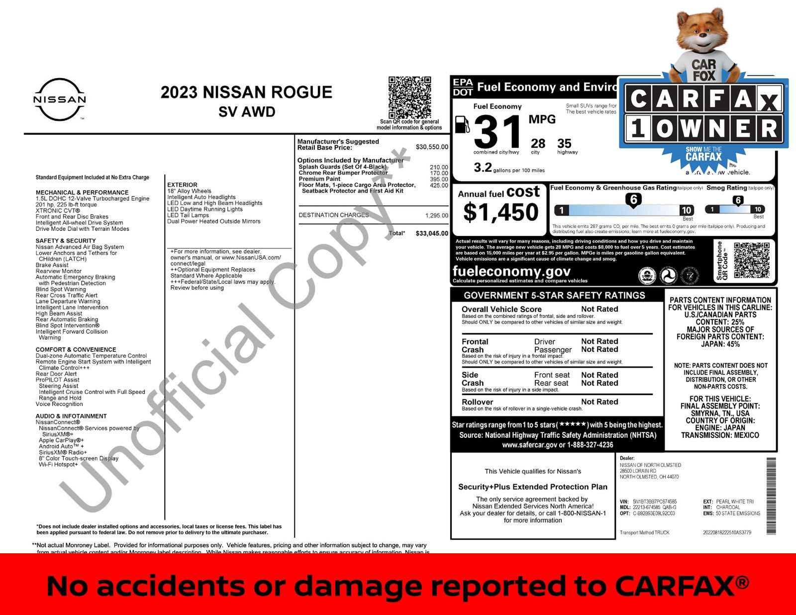 Certified 2023 Nissan Rogue SV image 3