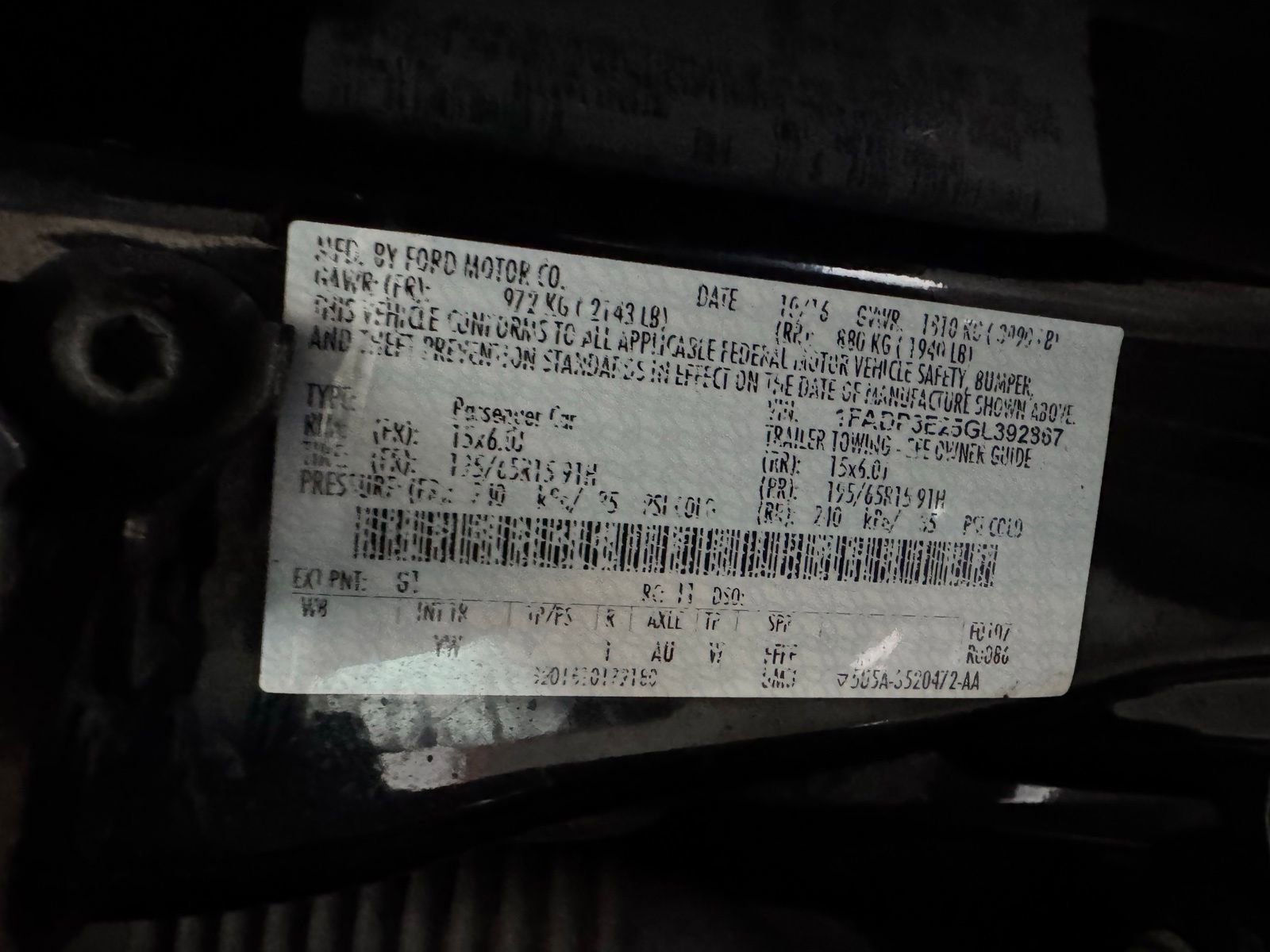 Used 2016 Ford Focus S FWD image 23