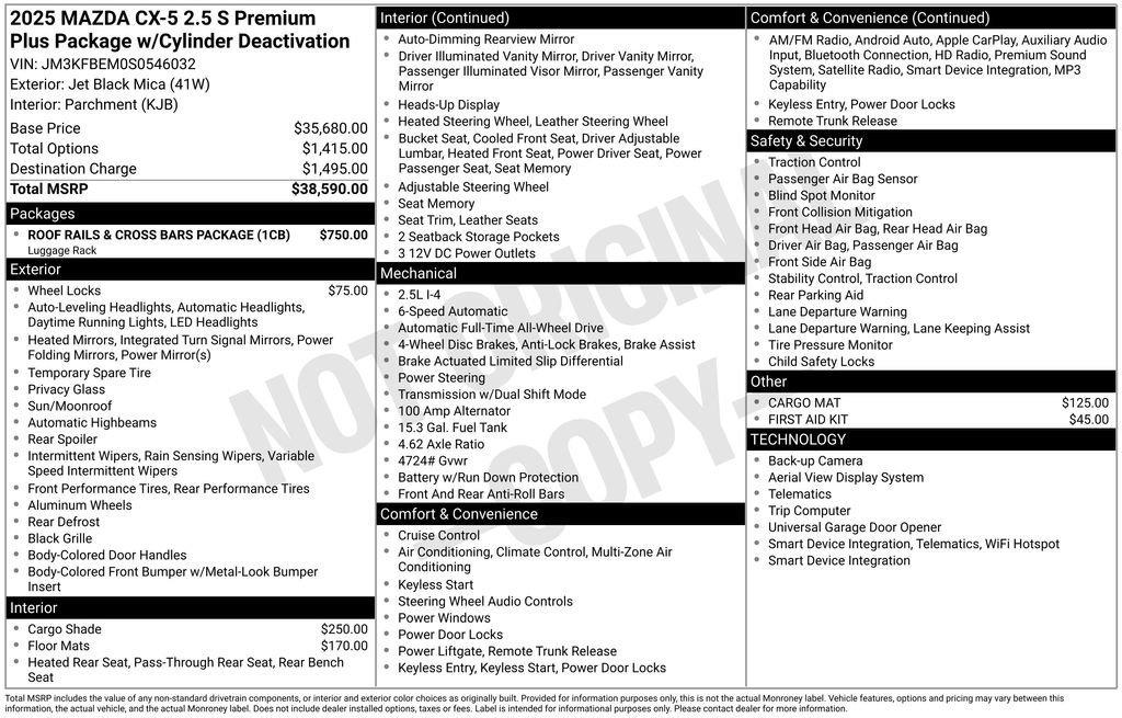 Certified 2025 MAZDA CX-5 AWD 2.5 S image 10
