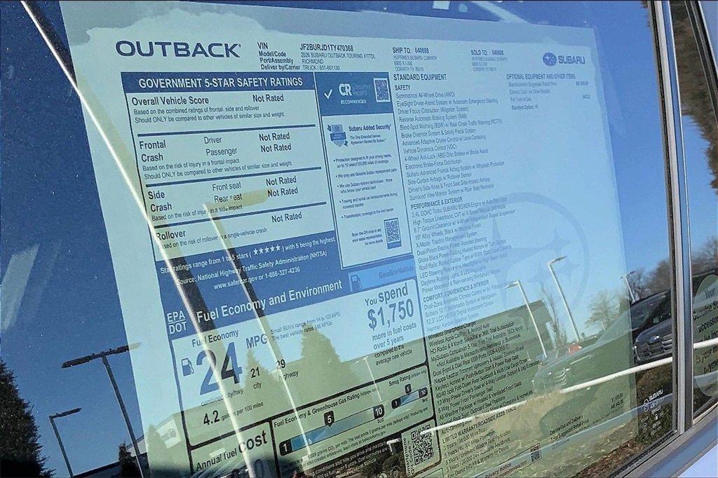 New 2026 Subaru Outback Touring XT image 14