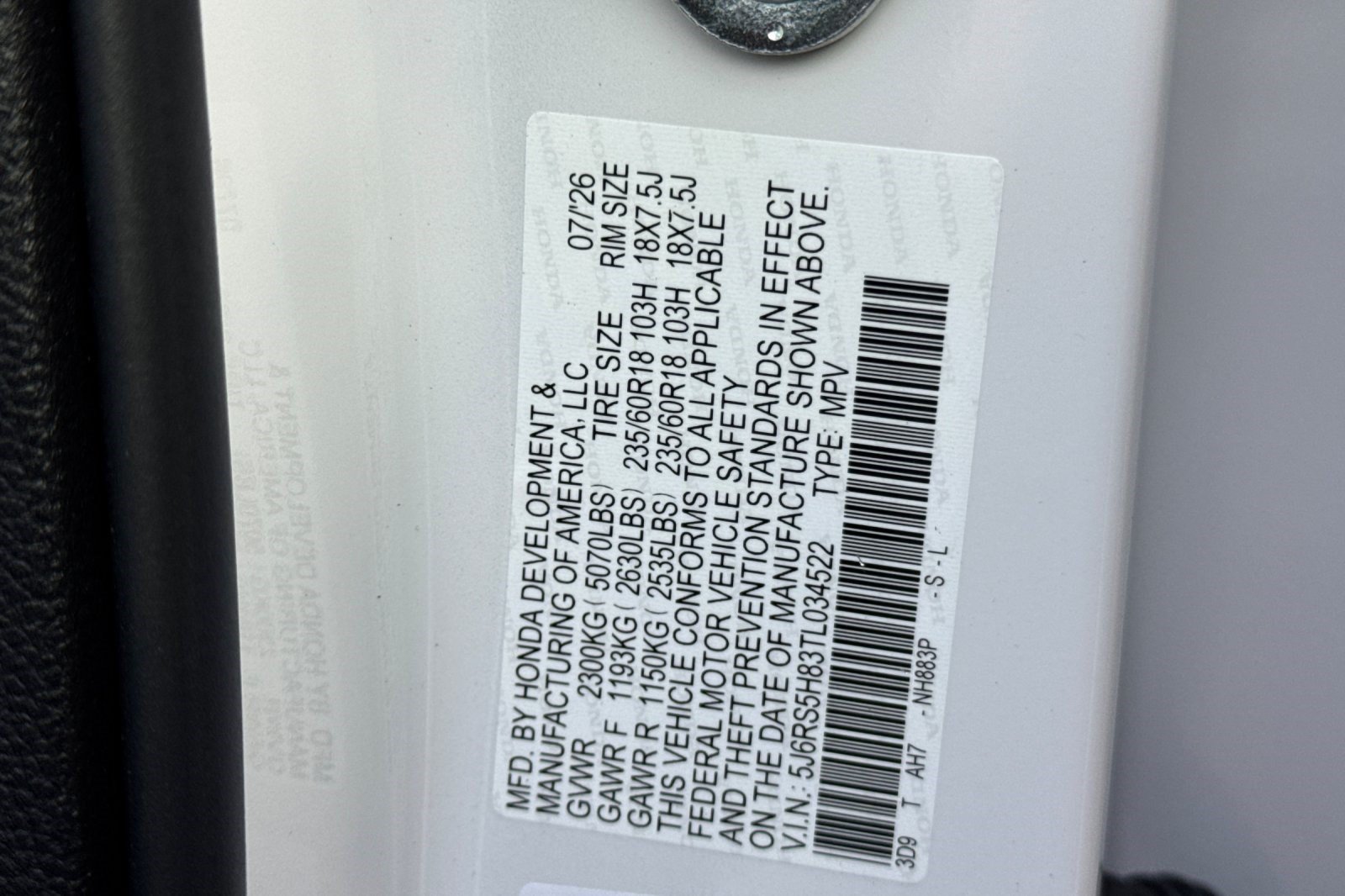 New 2026 Honda CR-V Sport-L image 27