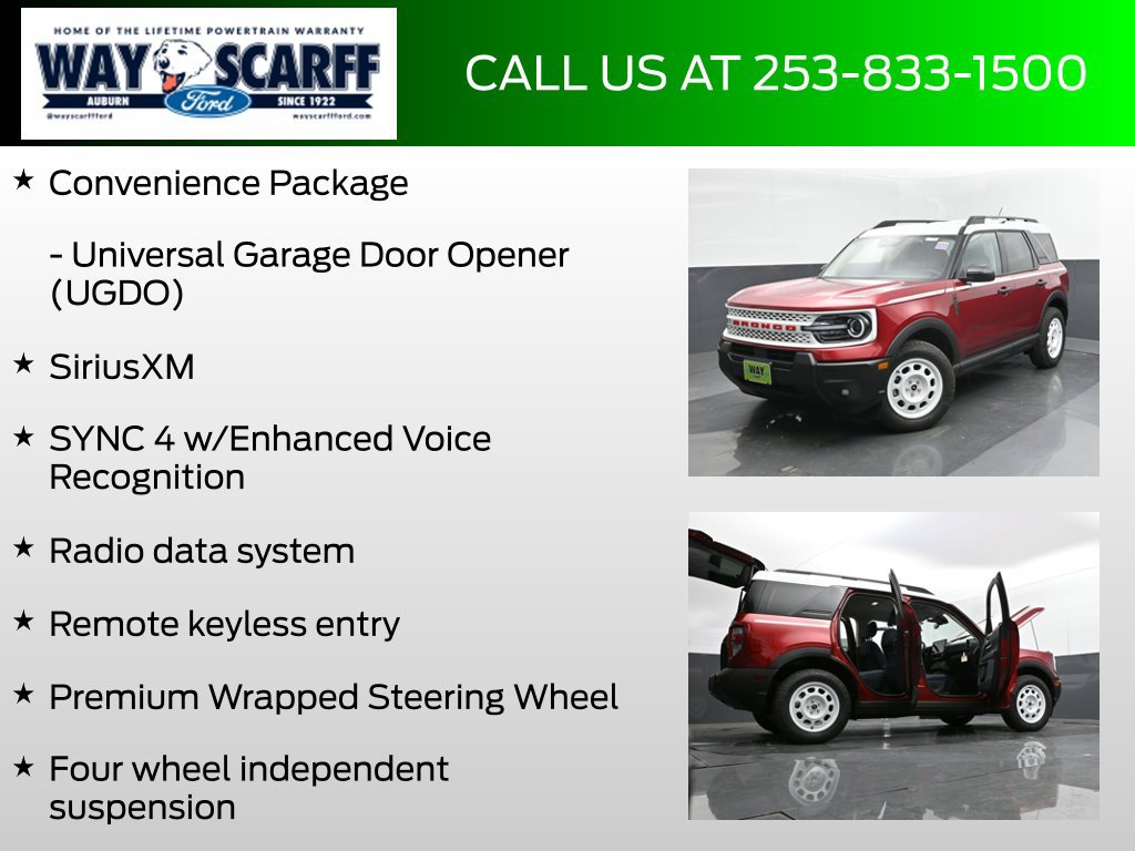 New 2025 Ford Bronco Sport Heritage w/ Convenience Package AWD/4WD image 12