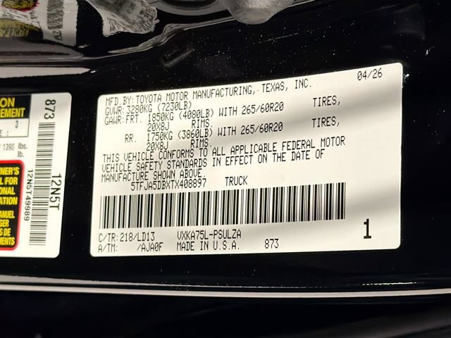 New 2026 Toyota Tundra Limited AWD/4WD image 25