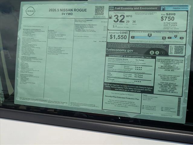 New 2026 Nissan Rogue SV FWD image 16