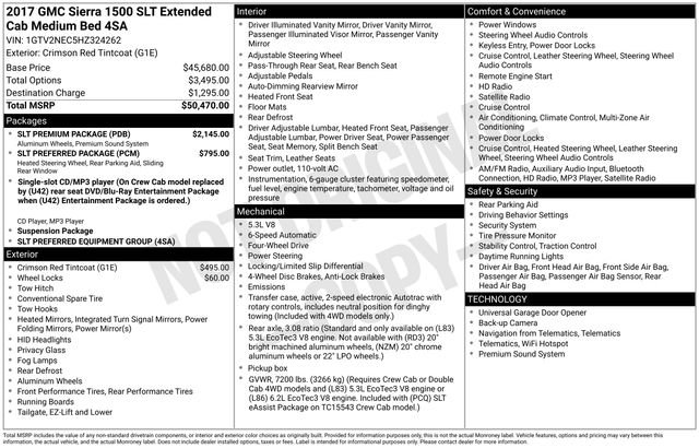 Used 2017 GMC Sierra 1500 SLT w/ SLT Premium Package image 6