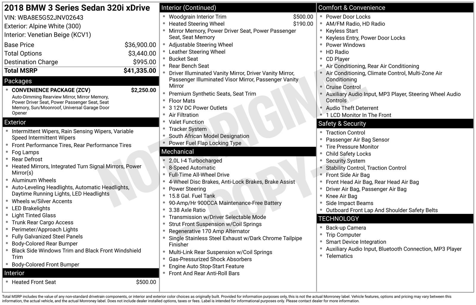 Used 2018 BMW 320i xDrive 320i xDrive image 15