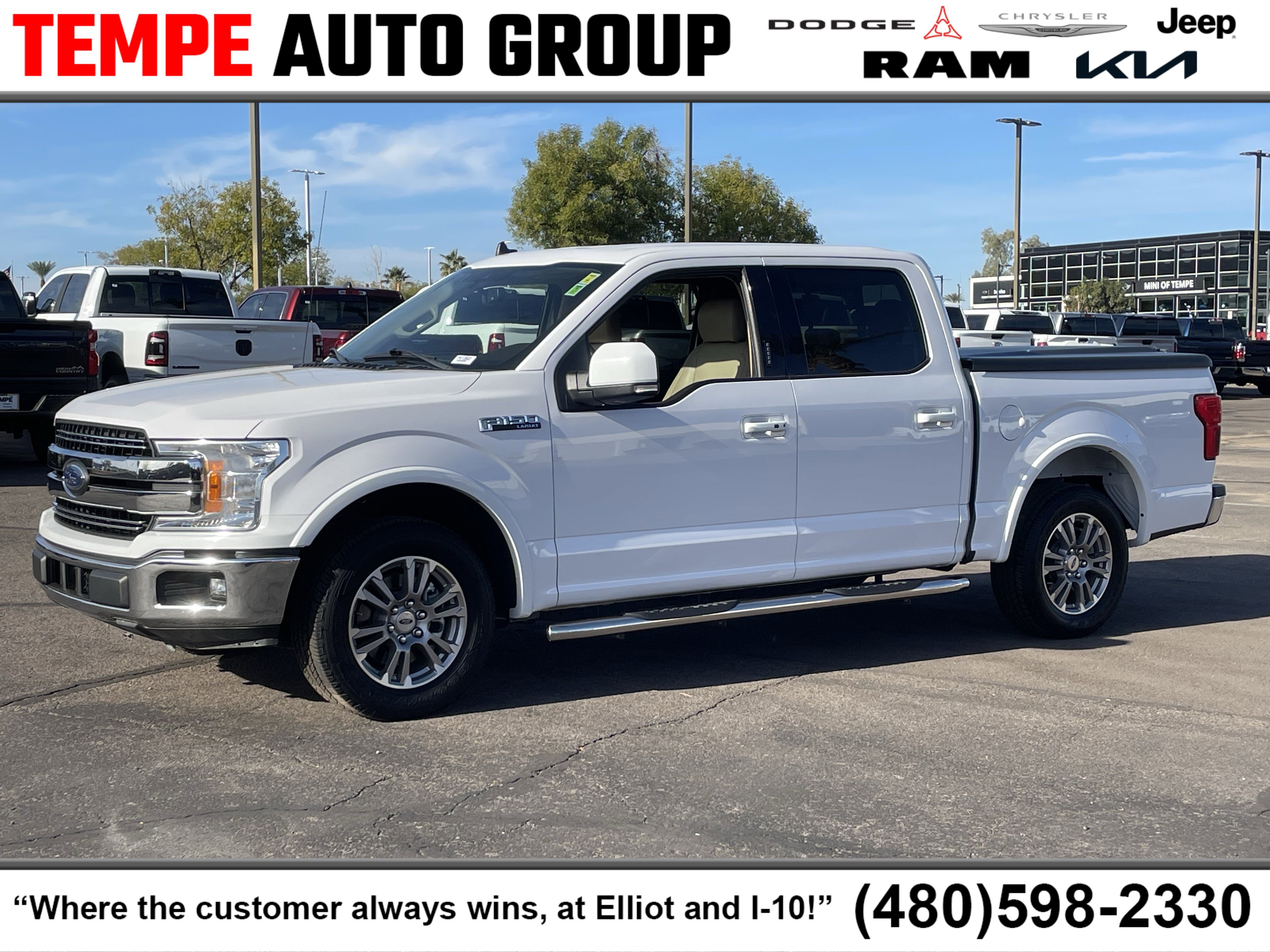 Used 2020 Ford F150 Lariat w/ Trailer Tow Package image 1
