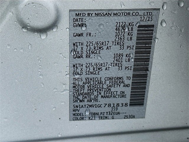 Used 2016 Nissan Rogue S image 29