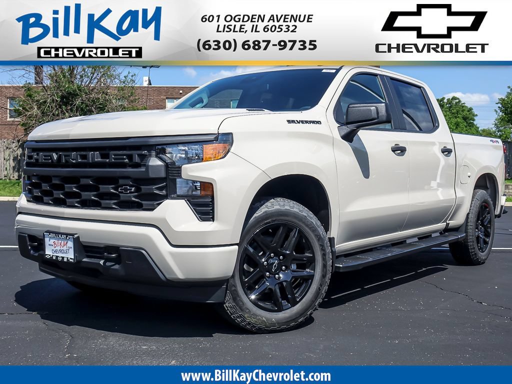 New 2026 Chevrolet Silverado 1500 Custom w/ LPO, Dark Essentials Package AWD/4WD image 1