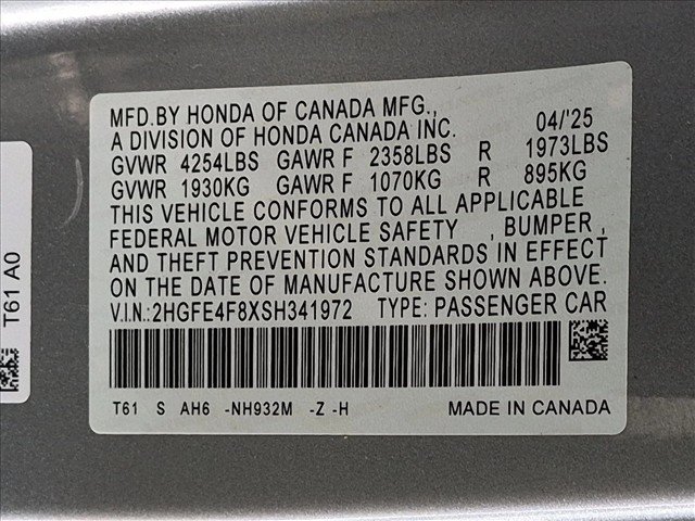 Used 2025 Honda Civic Sport Touring image 24